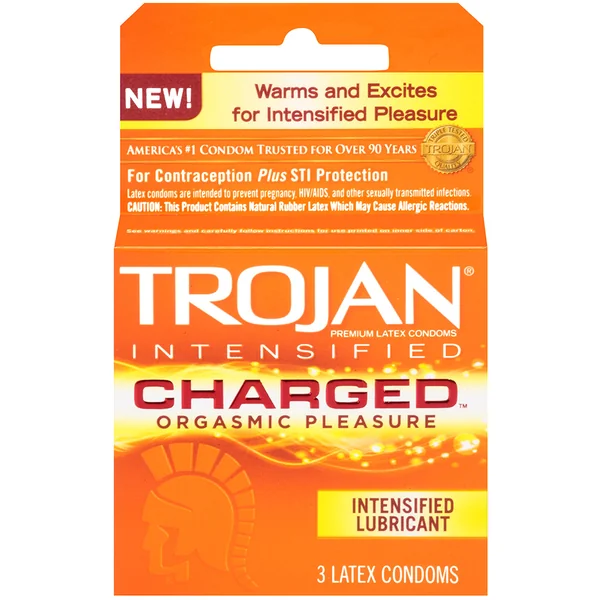 TROJAN INTENSIFIED CHARGED 3 PACK