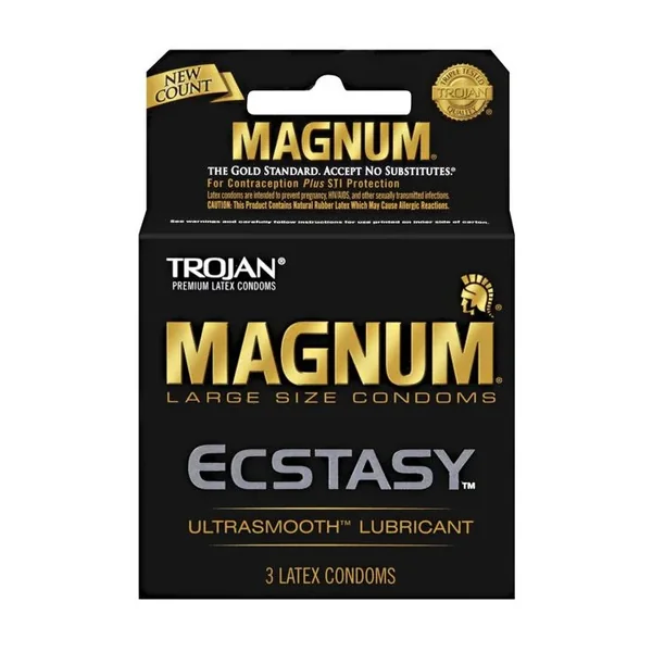 Trojan Magnum Ecstasy Condoms – Box of 3