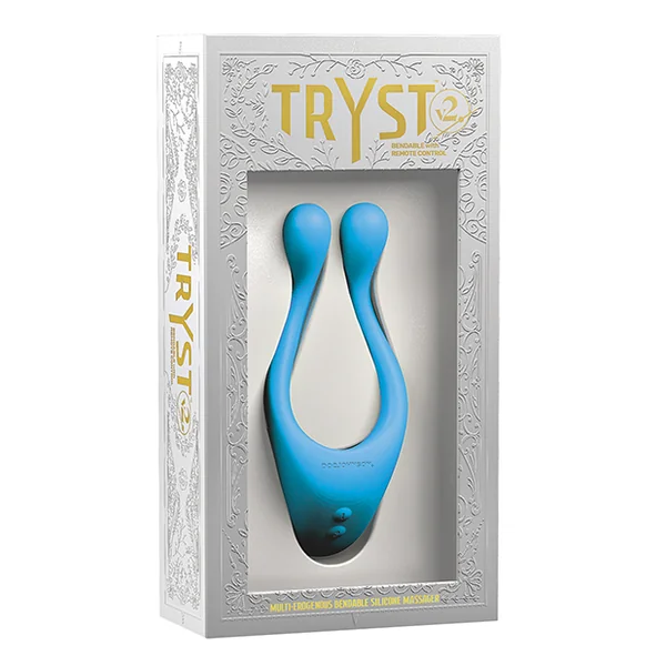 TRYST V2 BENDABLE MULTI EROGENOUS ZONE MASSAGER W/ REMOTE TEAL