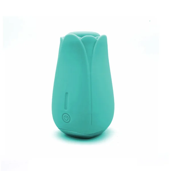 Tulip Pro 15-Function Suction Vibe With Wireless Charging - Teal Blue