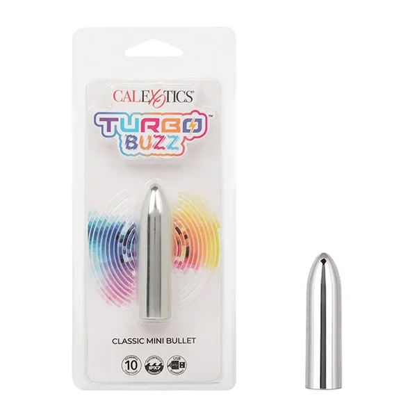 Turbo Buzz Classic Mini Bullet Vibrator – Silver