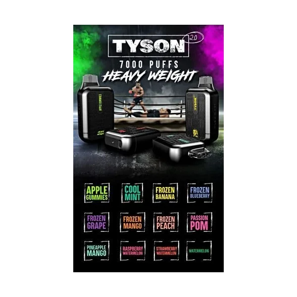 Tyson 2.0 Heavy Weight 7000 Puff Disposable Melon Head