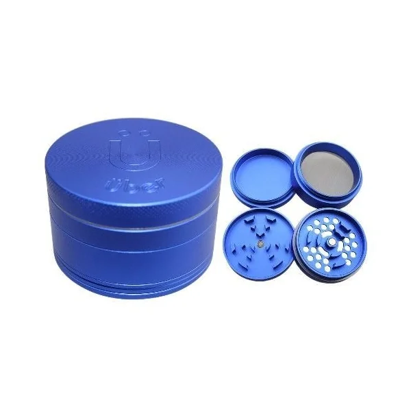 Uber Grinder 5.0 2.5in 5pc 63mm CNC Matte Blue