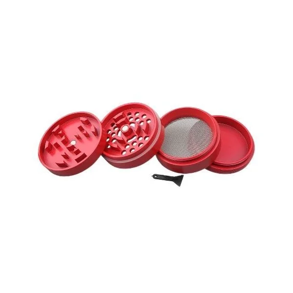 Uber Grinder 5.0 None Stick 4pc 2.5in 63mm Matte Red