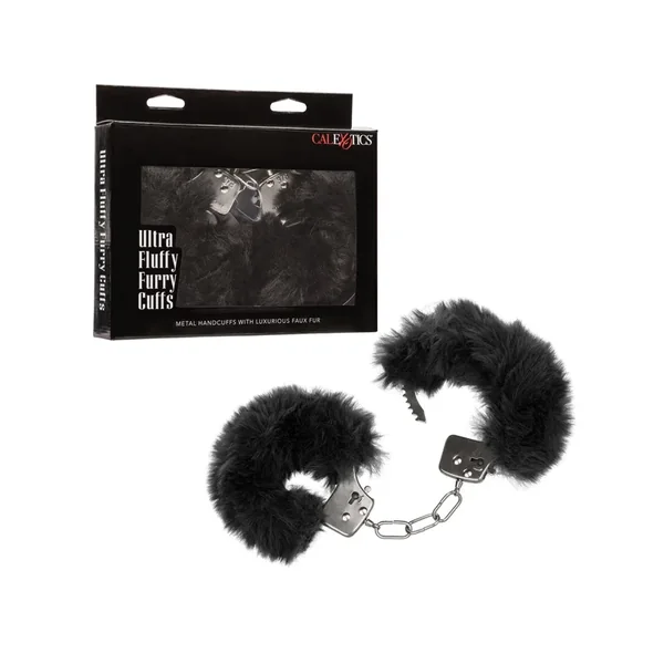 Ultra Fluffy Furry Cuffs – Black