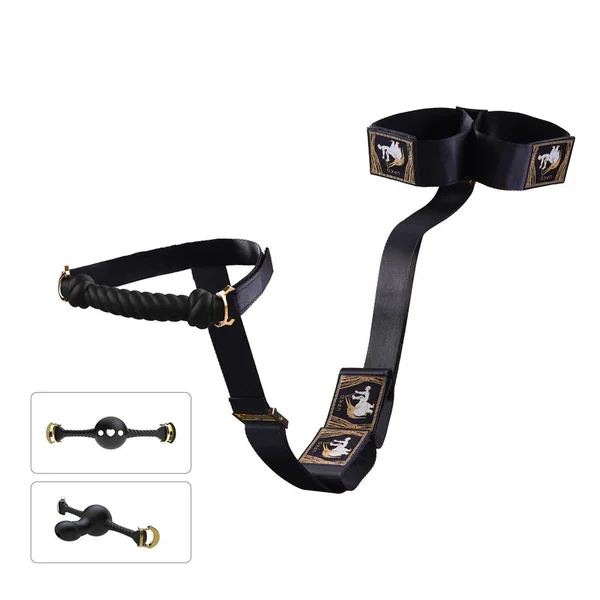 UPKO Hogtie Bondage Gear With Mouth Gags-Three different mouth gags included