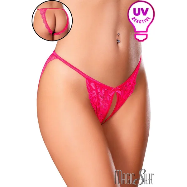 UV Open Lace Thong by Magic Silk