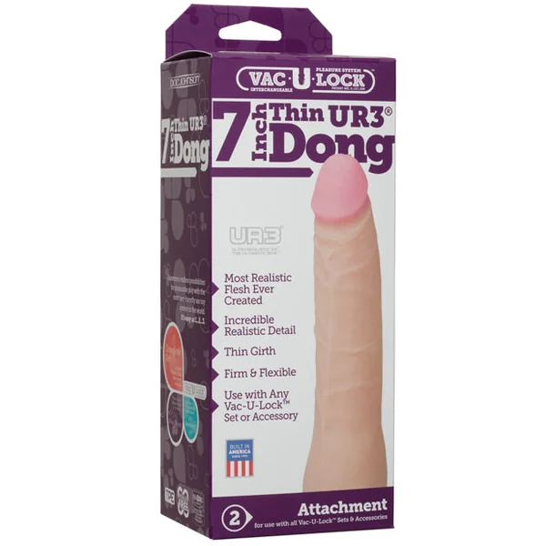 Vac-u-lock 7" Ultraskyn Dong - White