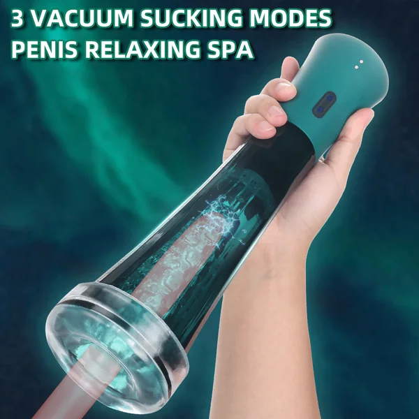 Vacuum Sucking Male Masturbator - Vibrating Penis Massage Silicone Pussy Sex Toy for Men