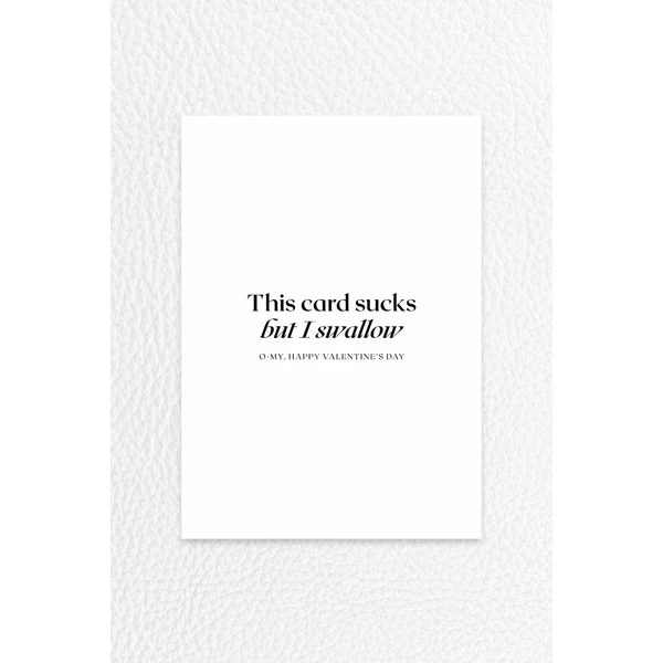 Valentines Card – This card sucks