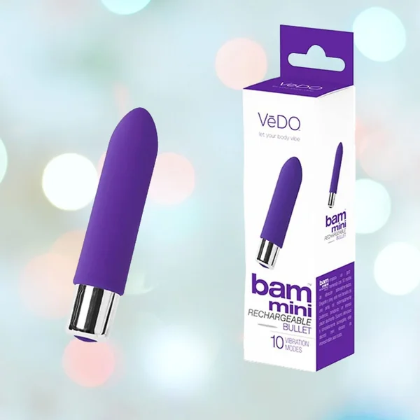 VeDO Bam Mini Rechargeable Bullet Vibrator - Indigo