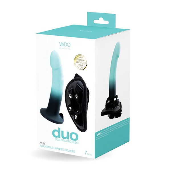 VeDO Duo Silicone Dildo w/Harness