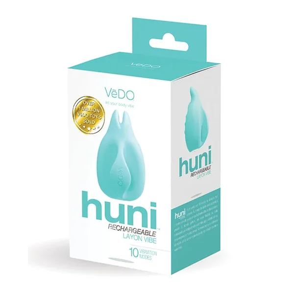 Vedo Huni Rechargeable Finger Vibe – Tease Me Turquoise