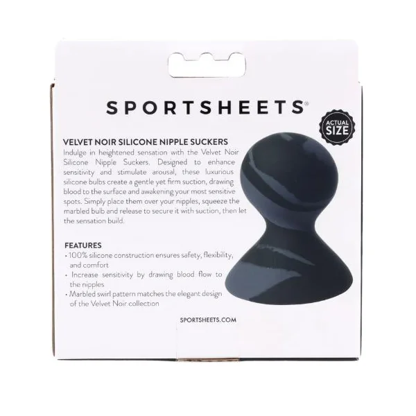 VELVET NOIR SILICONE NIPPLE SUCKERS