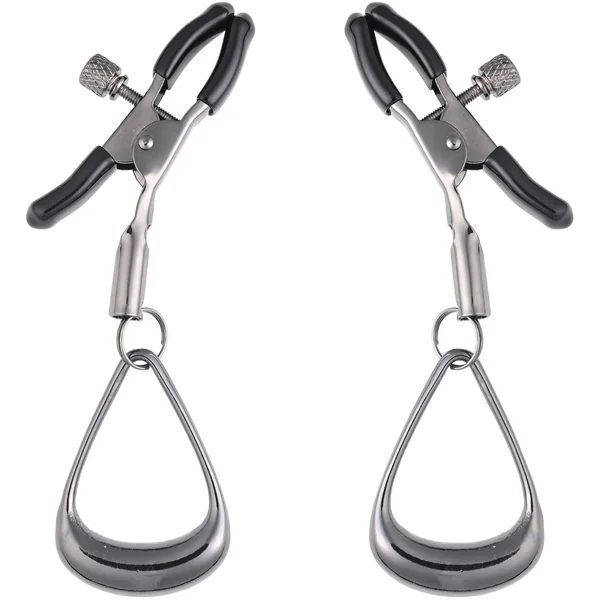 Velvet Noir Tuggable Nipple Clamps By Sportsheets