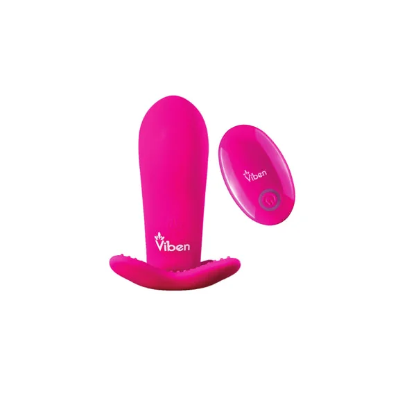 VIBEN INTRIGUE PANTY VIBE W/ PLEASURE NUBS HOT PINK
