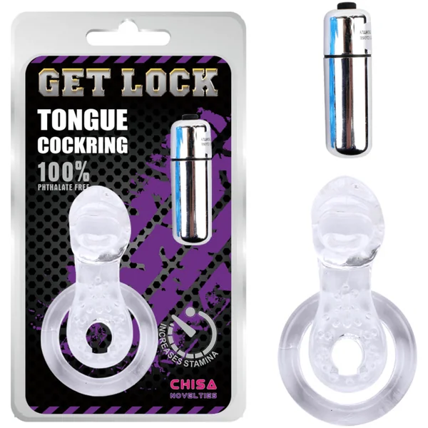 Vibrating Cock Ring - Get Lock - The Tongue