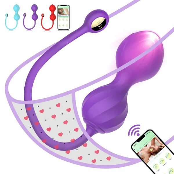 Vibrating Kegel Balls Wireless App Remote Control