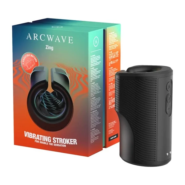 Vibrating Masturbator - Arcwave Zing | Powerful Dual Motor, Silicone & Waterproof