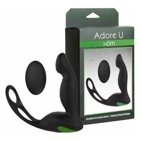 Vibrating Prostate Stimulator with Erection Ring - Adore U Höm