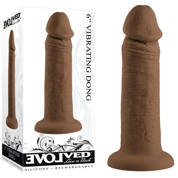 Vibrating Realistic Dildo 6" by Evolved