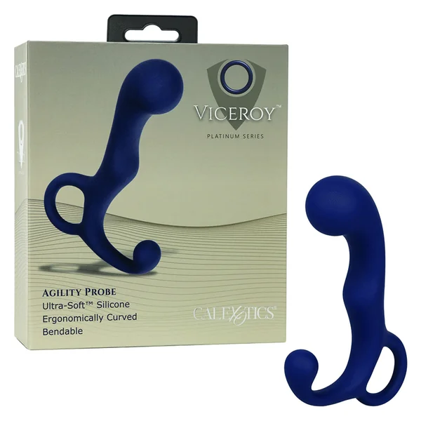 Viceroy Platinum Series Agility Blue Silicone Anal Probe by Cal Exotics