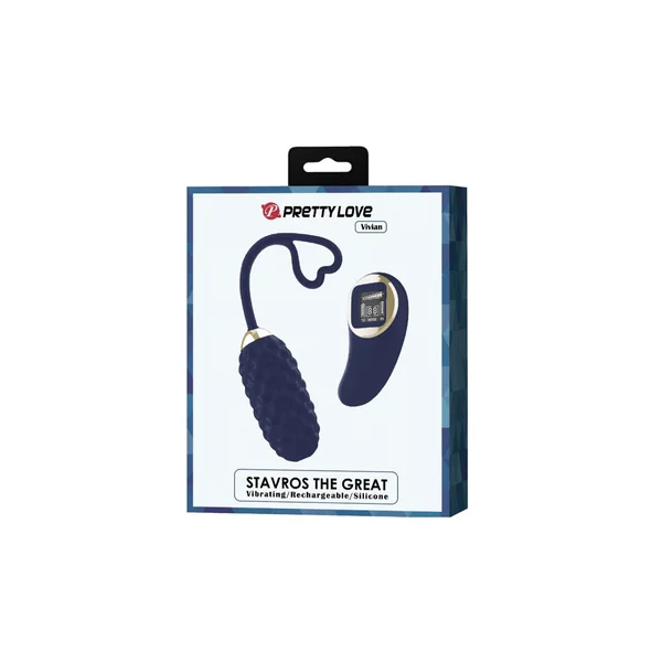 Vivian Remote Control Vibrating Egg - Blue