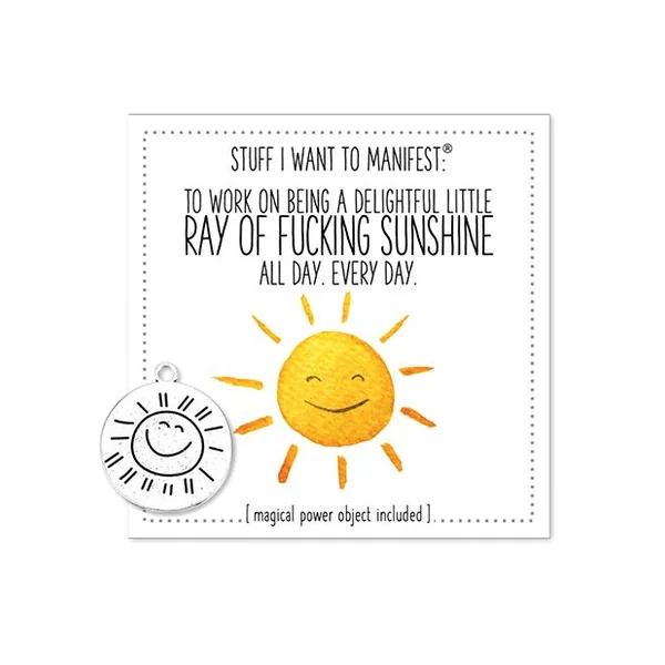 Warm Human Ray of Fucking Sunshine Mini Card & Charm