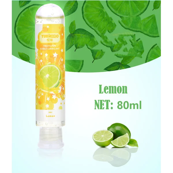 Water soluble fruit flavored human lubricant