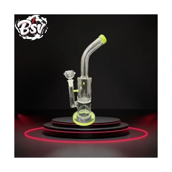 Waterpipe W/ Bent Neck And Honey Comb Perc