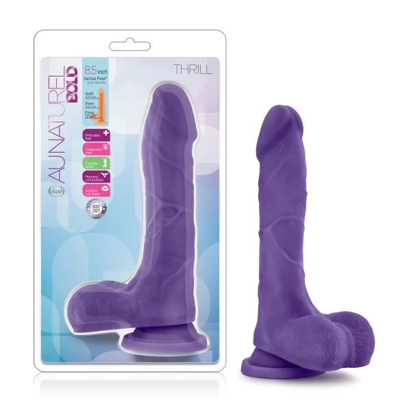 (WD) AU NATUREL BOLD THRILL 8. DILDO PURPLE