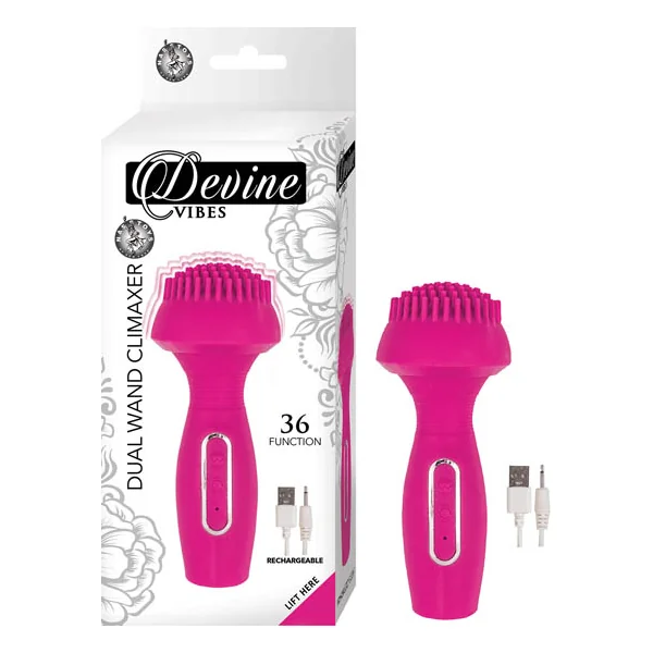(WD) DEVINE VIBES DUAL WAND CLIMAXER PINK