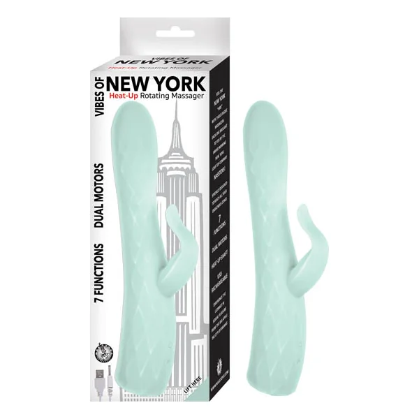 (WD) VIBES OF NEW YORK HEAT-UP ROTATING MASSAGER AQUA