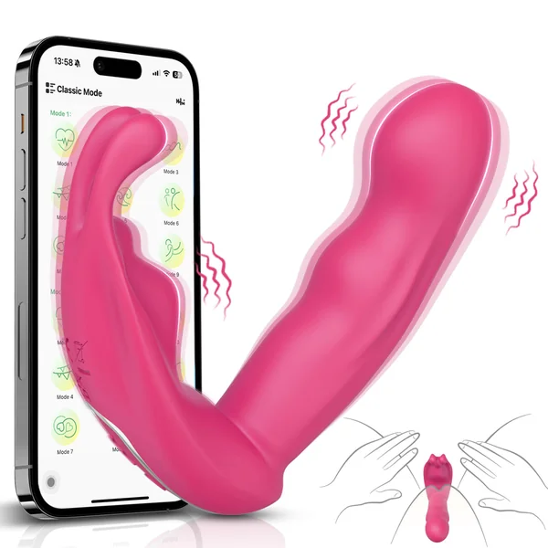 Wearable Invisible Woman Vibrator with 9 Vibration Modes and App Control