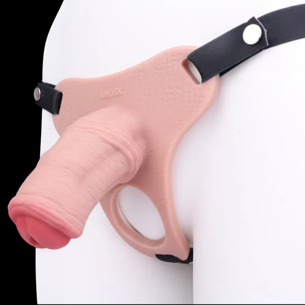 Wearable Silicone Penis Sleeve Chastity Cage – Male Cock Restraint Control Sex Toy