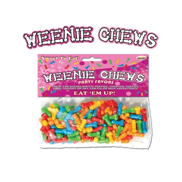 Weenie Chews Multi Flavor Assorted Penis Shaped Candy - 125 Piece Bag