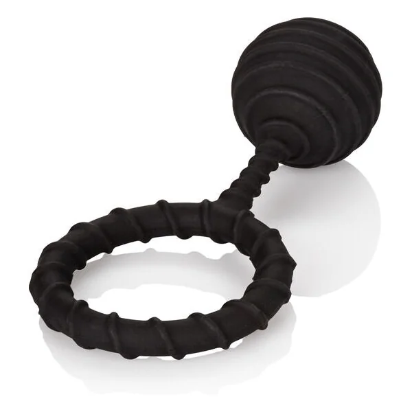 Weighted Ball Silicone Penis Ring XL