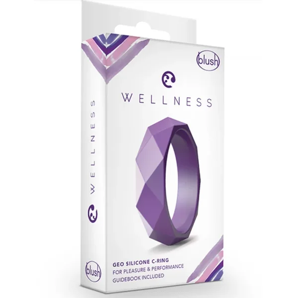 Wellness ‘Geo’ Cock Ring -Purple