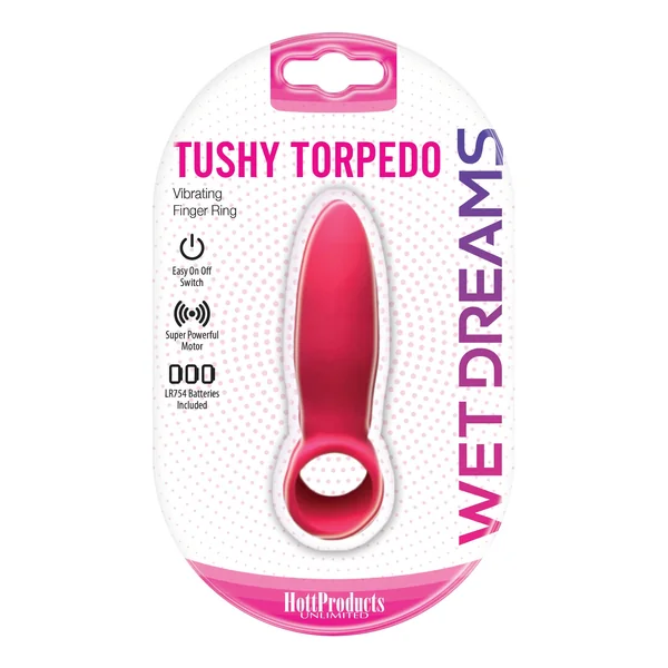 Wet Dreams Tushy Torpedo Finger Ring With Turbo Motor - Pink