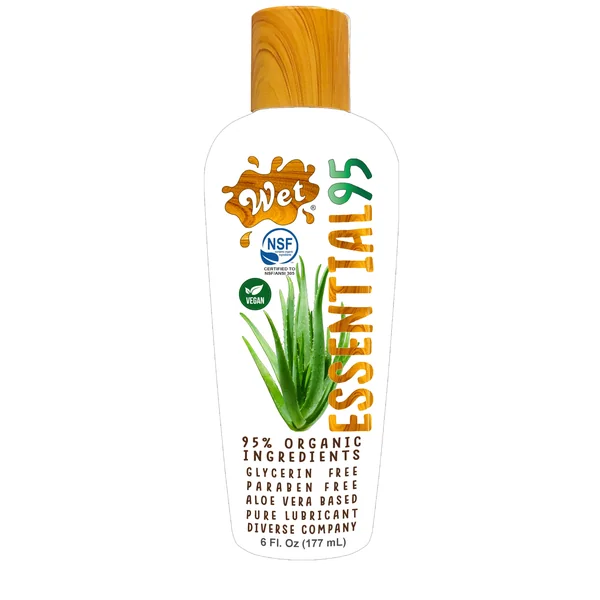 Wet Essential95 Certified 95% Organic Aloe Based Lubricant - 6 Fl. Oz.