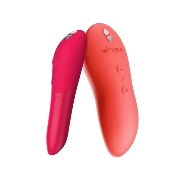 We-Vibe Forever Favorites Set Silicone Rechargeable Touch X Layon and Tango X Bullet Vibrators – Red/Coral