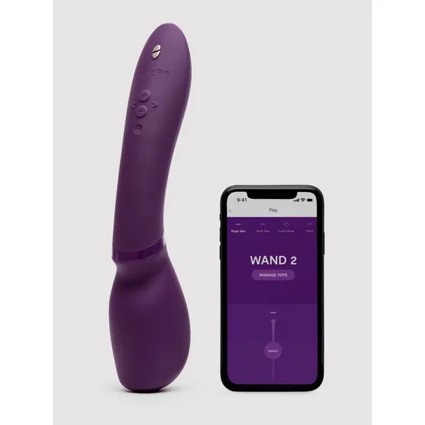 We-Vibe – Wand 2 The Ultimate USB Rechargeable Cordless Massage Wand | Manual & App Controlled