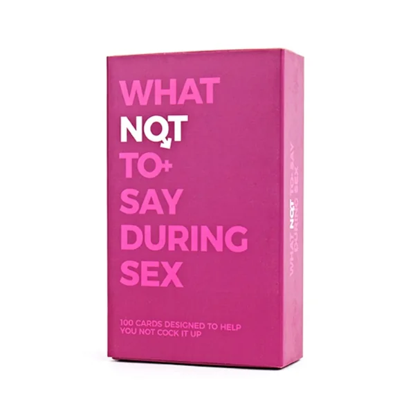 What Not To Say During Sex