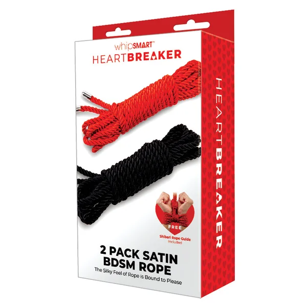 Whipsmart HeartBreaker Satin BDSM Rope (2 Pack)