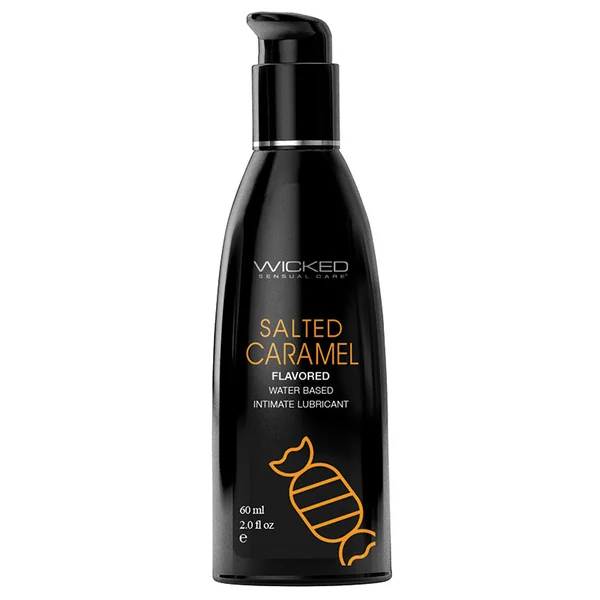 Wicked Aqua Flavored Lube - Salted Caramel 2oz