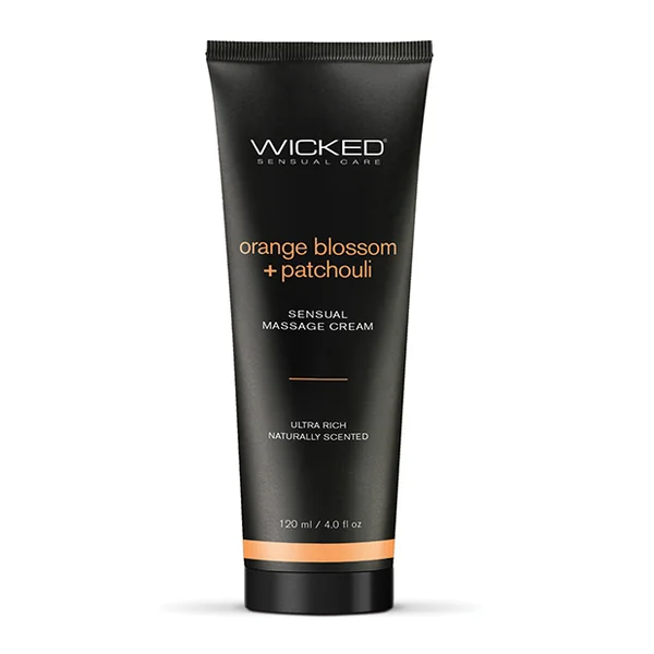 WICKED MASSAGE CREAM ORANGE BLOSSOM + PATCHOULI 4 OZ