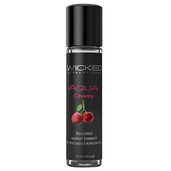 Wicked Sensual Care Aqua Water Based Lubricant – 1 oz Cherry