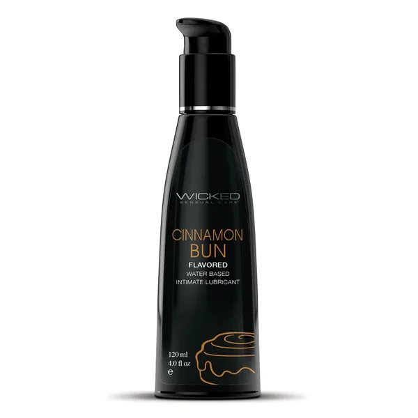 Wicked Sensual Care Aqua Waterbased Lubricant – 4 oz Cinnamon Bun