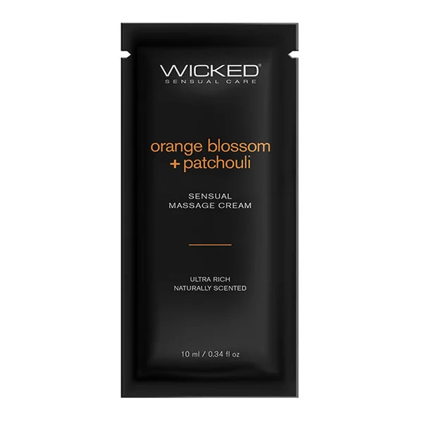 Wicked Sensual Care Orange Blossom & Patchouli Massage Cream - .34 Oz