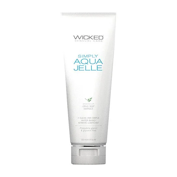 Wicked Sensual Care Simply Aqua Jelle Water Based Lubricant - 4 Oz